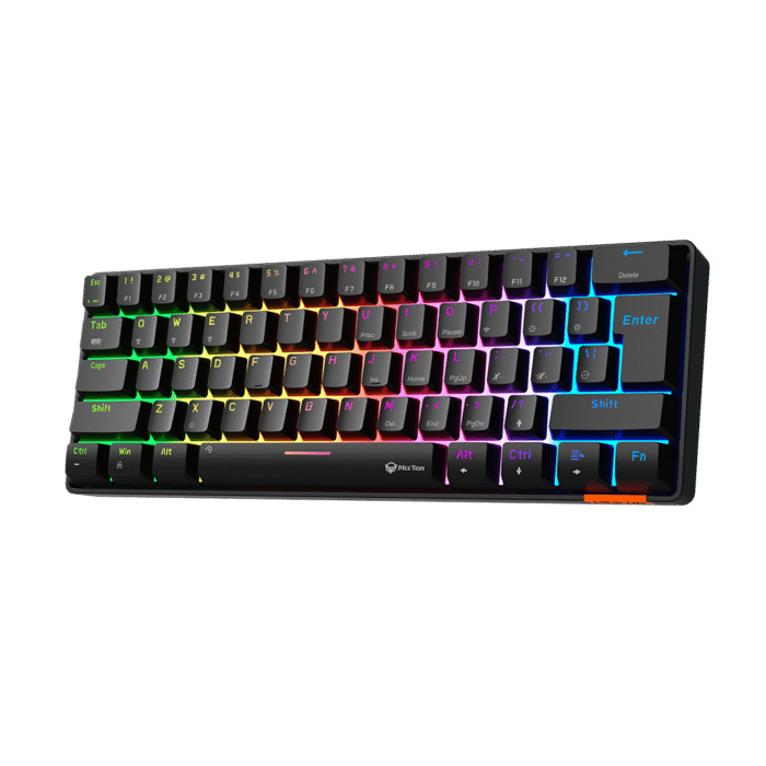 Meetion Dual Mode 60% Mechanical Keyboard Rainbow MK005BT (Bluetooth / Wired) - Image 3