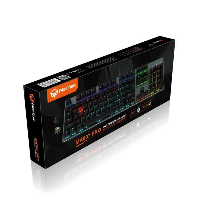 Meetion Hot-swap Mechanical Keyboard MK009Pro (Red Switch) - Image 8