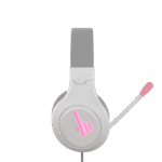 Meetion MT-HP021wp Gaming Headset Backlit 3.5mm Audio Pin *1 with  Audio and USB - White Pink - Image 3