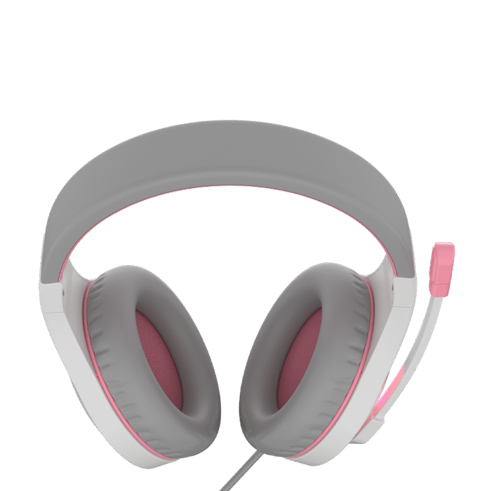Meetion MT-HP021wp Gaming Headset Backlit 3.5mm Audio Pin *1 with  Audio and USB - White Pink - Image 4