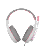 Meetion MT-HP021wp Gaming Headset Backlit 3.5mm Audio Pin *1 with  Audio and USB - White Pink - Image 5