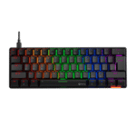 Meetion Mechanical Keyboard Rainbow MT-MK005 with Type C- Mini - Black