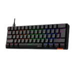 Meetion Mechanical Keyboard Rainbow MT-MK005 with Type C- Mini - Black - Image 8
