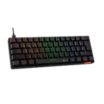 Meetion Mechanical Keyboard Rainbow MT-MK005 with Type C- Mini - Black - Image 7