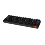 Meetion Mechanical Keyboard Rainbow MT-MK005 with Type C- Mini - Black - Image 5
