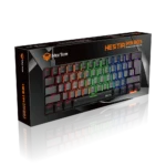 Meetion Mechanical Keyboard Rainbow MT-MK005 with Type C- Mini - Black - Image 4