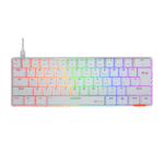 Meetion Mechanical Keyboard Rainbow MT-MK005 with Type C- Mini - White