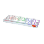 Meetion Mechanical Keyboard Rainbow MT-MK005 with Type C- Mini - White - Image 2