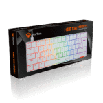 Meetion Mechanical Keyboard Rainbow MT-MK005 with Type C- Mini - White - Image 5
