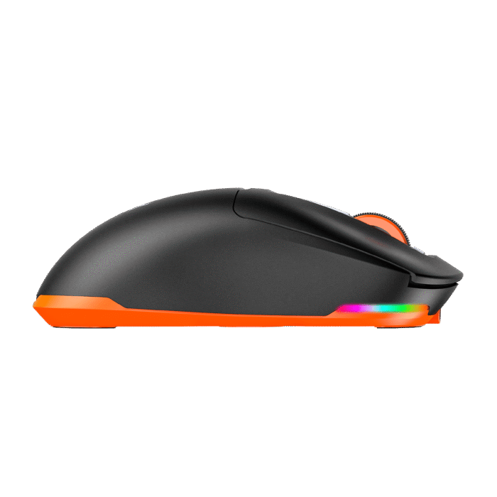 Meetion GW24 Wireless Tri-Mode Mouse (2.4G wireless, Bluetooth, and wired) - Black - Image 4