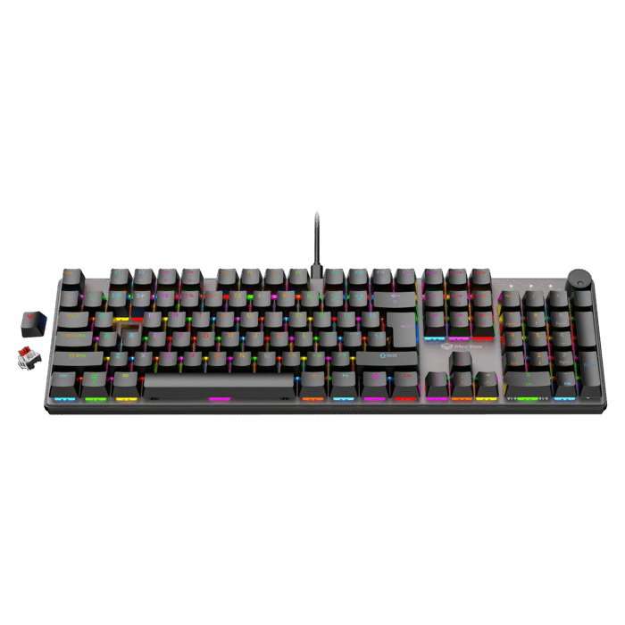 Meetion Hot-swap Mechanical Keyboard MK009Pro (Red Switch) - Image 3