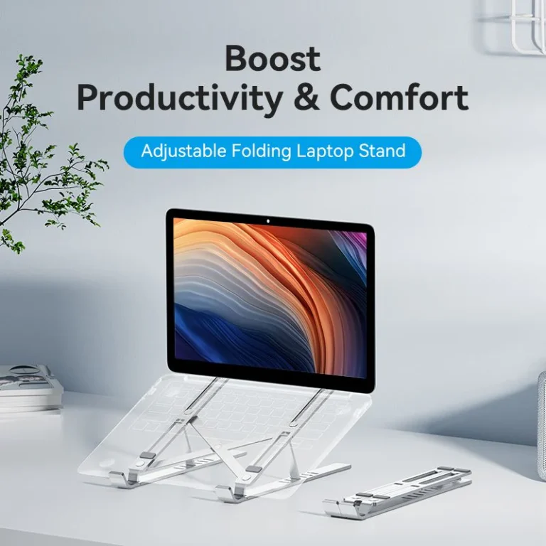 Vention Foldable Laptop Stand Silver Aluminum Alloy Type - Image 2