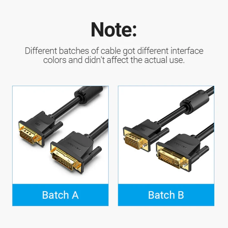 Vention DVI(24+5) to VGA Cable Black - Image 2