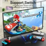 Vention USB-C to HDMI (4K-60Hz) / USB3.0x3 / RJ45 / PD Docking Station 0.15M Gray Mirrored Surface - Image 4