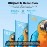 Vention Cotton Braided USB-C to HDMI-A 8K HD Cable 1.8M - Image 4