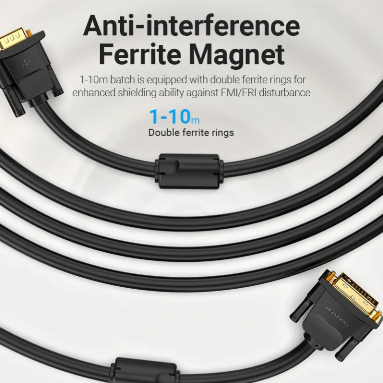 Vention DVI(24+5) to VGA Cable Black - Image 3