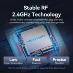 Vention Wireless PowerPoint Presentation Clicker – Gray - Image 6