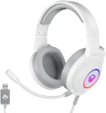 Meetion Hp012 Virtual 7.1 Surround Sound Gaming Headset with Noise-Cancelling White
