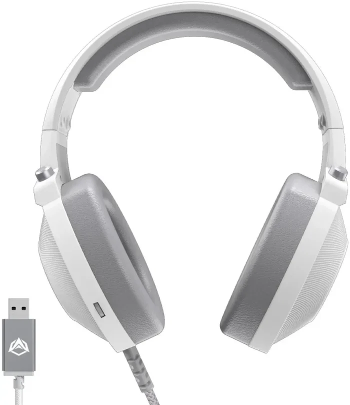 Meetion Hp012 Virtual 7.1 Surround Sound Gaming Headset with Noise-Cancelling White - Image 3