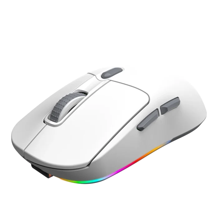 Meetion GW38 Wireless Tri-Mode Mouse with Magnetic Charging Dock - White - Image 2