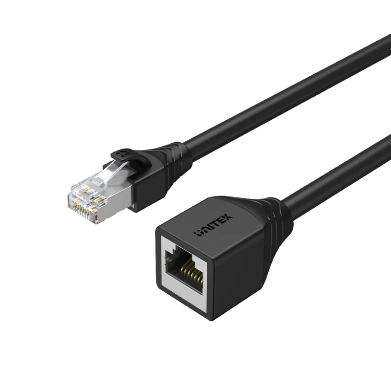 C1896BK_01_Front Unitek Cat 6 STP RJ45 Ethernet Extension Cable - Image 1