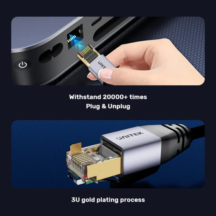 Unitek CAT8 Male to Male Network Cable Pure Copper - Image 5