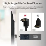 Unitek 4K 60Hz High Speed HDMI Right Angle 270° Cable 3M - Image 4
