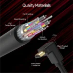 Unitek 4K 60Hz High Speed HDMI Right Angle 270° Cable 3M - Image 7