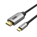 Vention Cotton Braided USB-C to HDMI Cable Black Aluminum Alloy Type