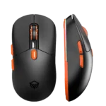 Meetion GW24 Wireless Tri-Mode Mouse (2.4G wireless, Bluetooth, and wired) - Black