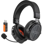 Meetion BTH013 50MM Wireless Surround Sound Gaming Headset Tri-Mode Leather Form Black