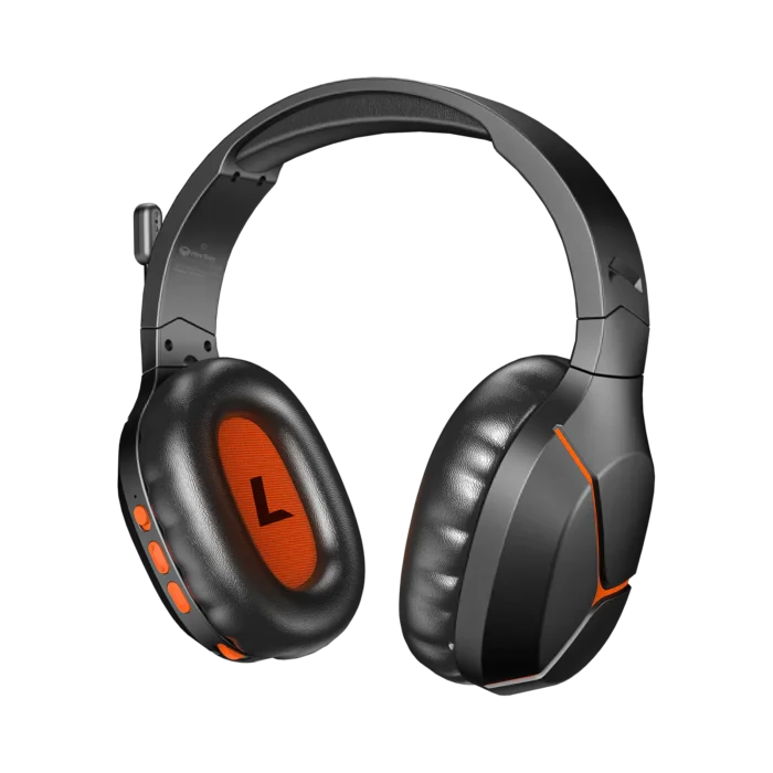 Meetion BTH011 Wireless Tri-Mode Headset Leather Form Black - Image 5