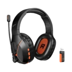 Meetion BTH011 Wireless Tri-Mode Headset Leather Form Black