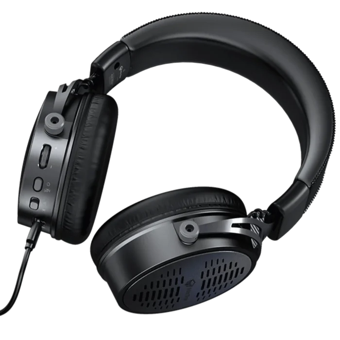 Meetion BTH013 50MM Wireless Surround Sound Gaming Headset Tri-Mode Leather Form Black - Image 5