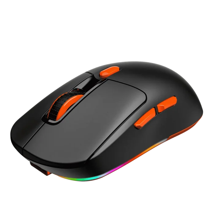 Meetion GW24 Wireless Tri-Mode Mouse (2.4G wireless, Bluetooth, and wired) - Black - Image 3