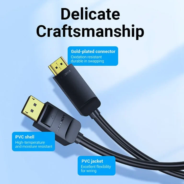 Vention 4K DisplayPort to HDMI Cable Black - Image 2