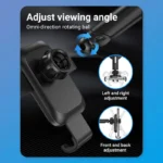 Vention Auto-Clamping Car Phone Mount With Suction Cup Black Square Type - Image 3