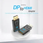 Vention DisplayPort Male to HDMI Female 4K Adapter Black - Image 2