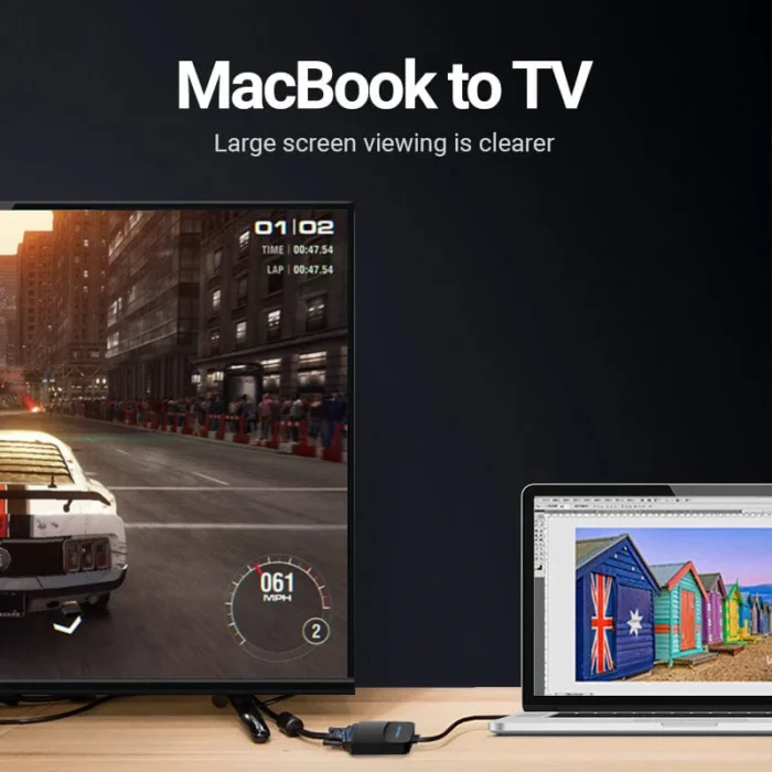 Vention Mini DP to VGA Converter 0.15M Black - Image 5