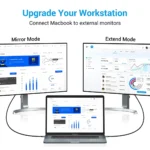 Vention Cotton Braided USB-C to HDMI Cable Black Aluminum Alloy Type - Image 2