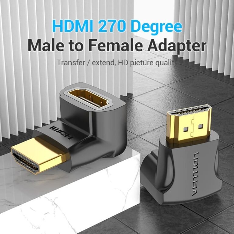 Vention HDMI 270 Degree Male to Female Adapter Black - Image 2