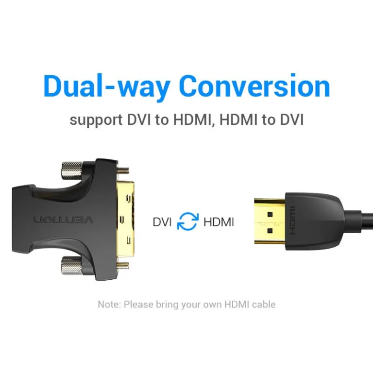 Vention HDMI Female to DVI (24+1) Male Adapter Black - Image 2