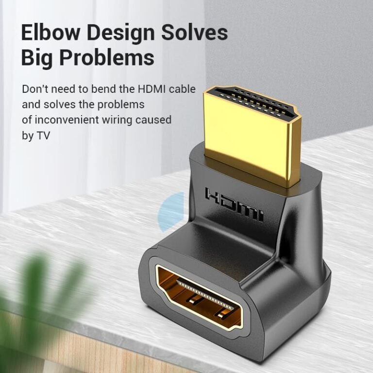 Vention HDMI 270 Degree Male to Female Adapter Black - Image 3