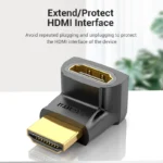 Vention HDMI 270 Degree Male to Female Adapter Black - Image 4
