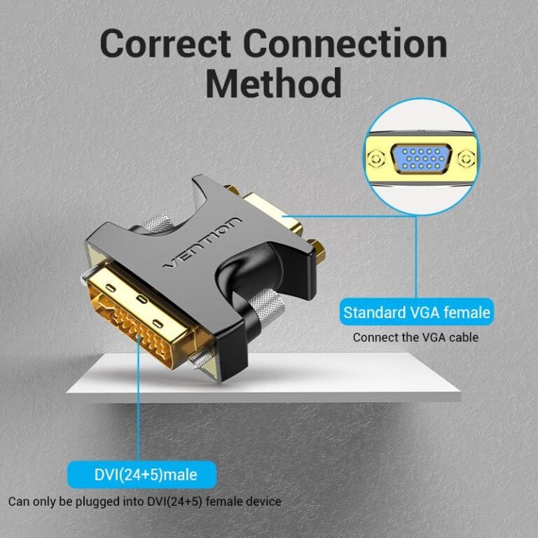 Vention DVI Male to VGA Female Adapter Black - Image 3