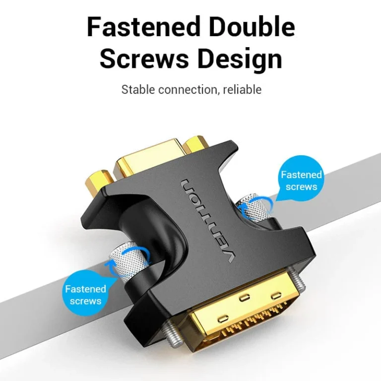 Vention DVI Male to VGA Female Adapter Black - Image 5