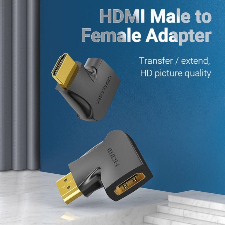 Vention HDMI 270 Degree Male to Female Vertical Flat Adapter Black - Image 2