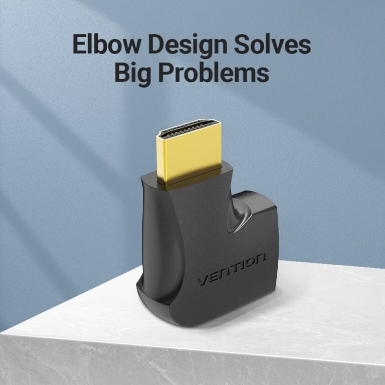 Vention HDMI 270 Degree Male to Female Vertical Flat Adapter Black - Image 3